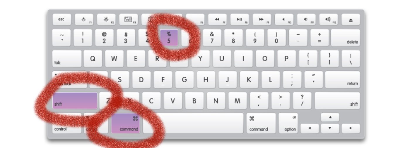 Command + Shift + 5