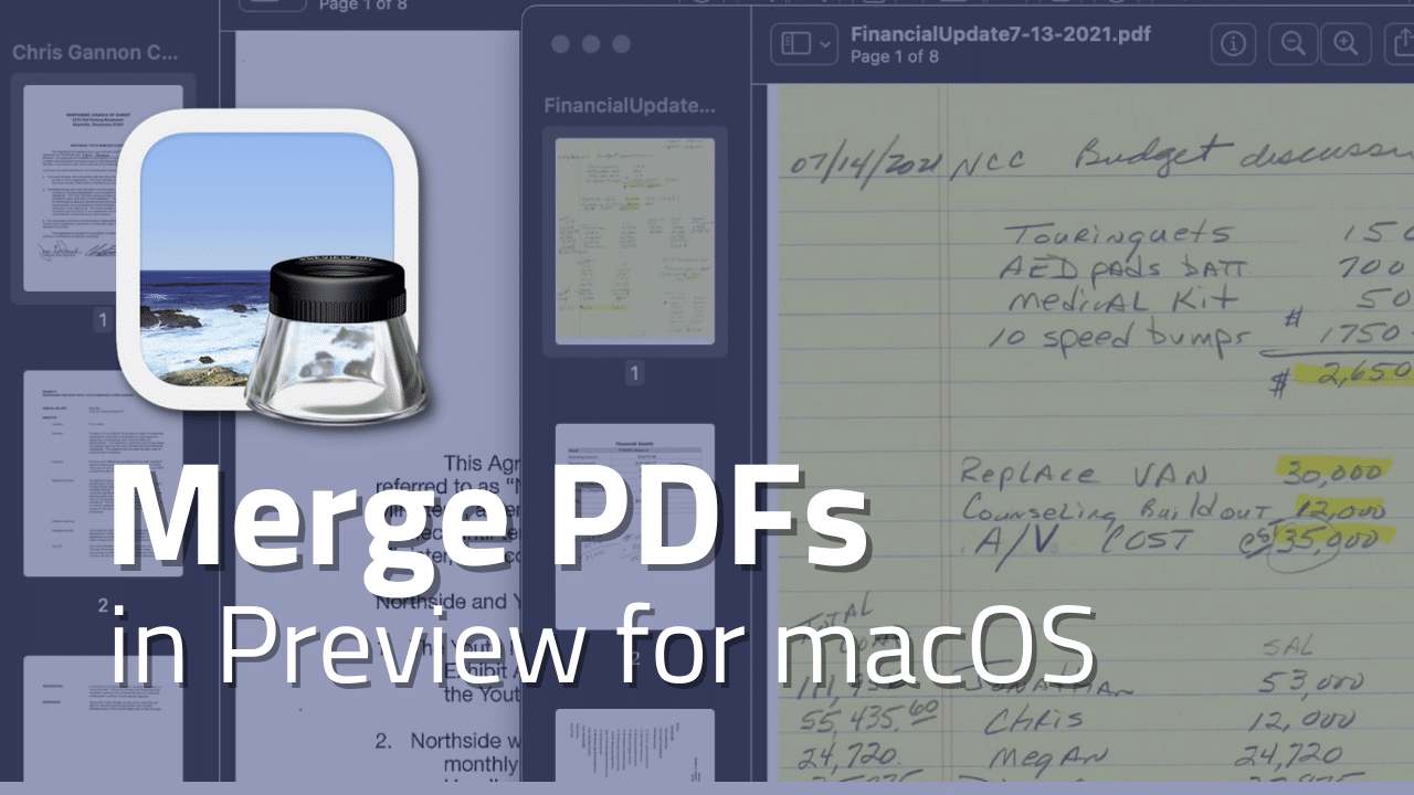macos preview combine pdfs