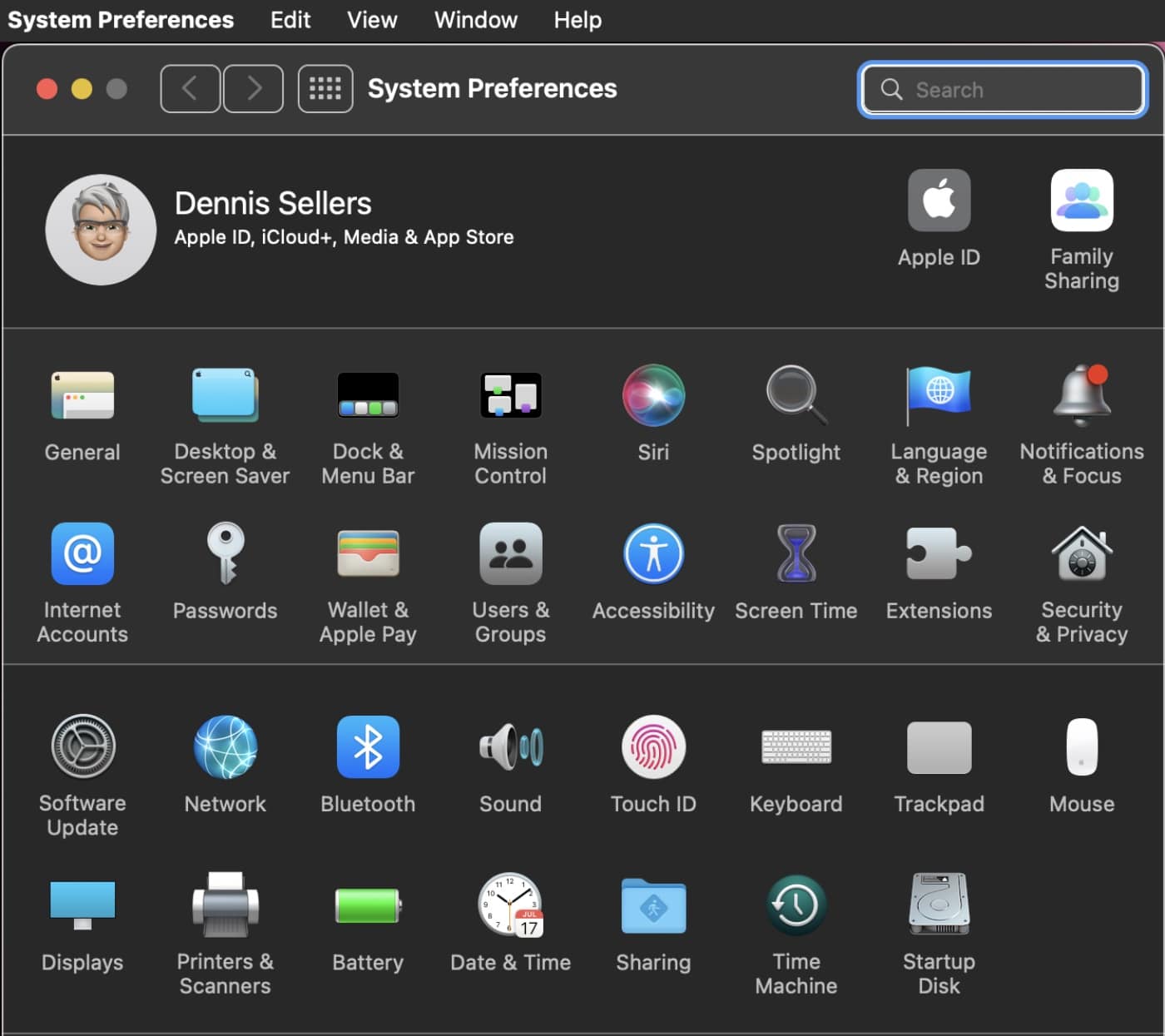 System Preferences