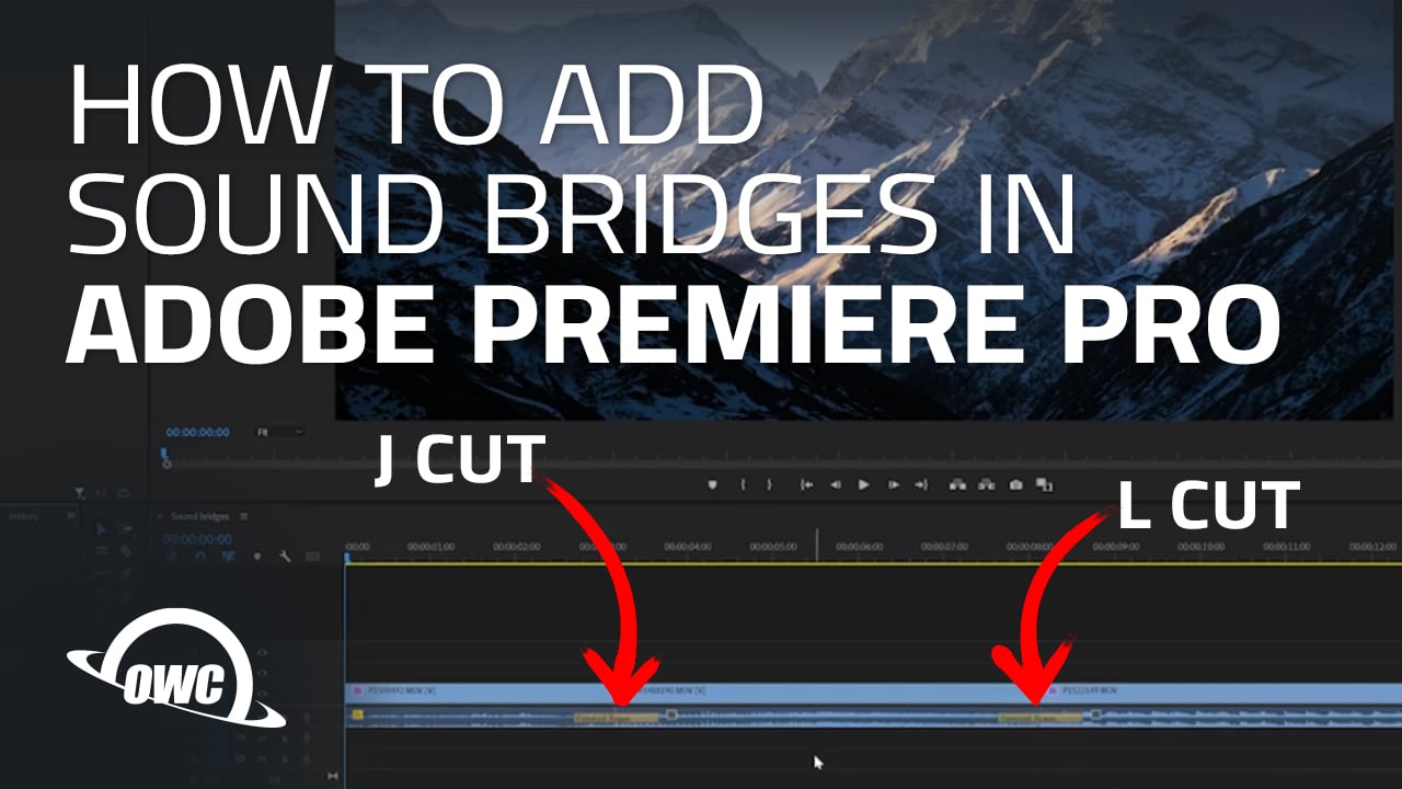 How to Make Sound Bridges in Premiere Pro