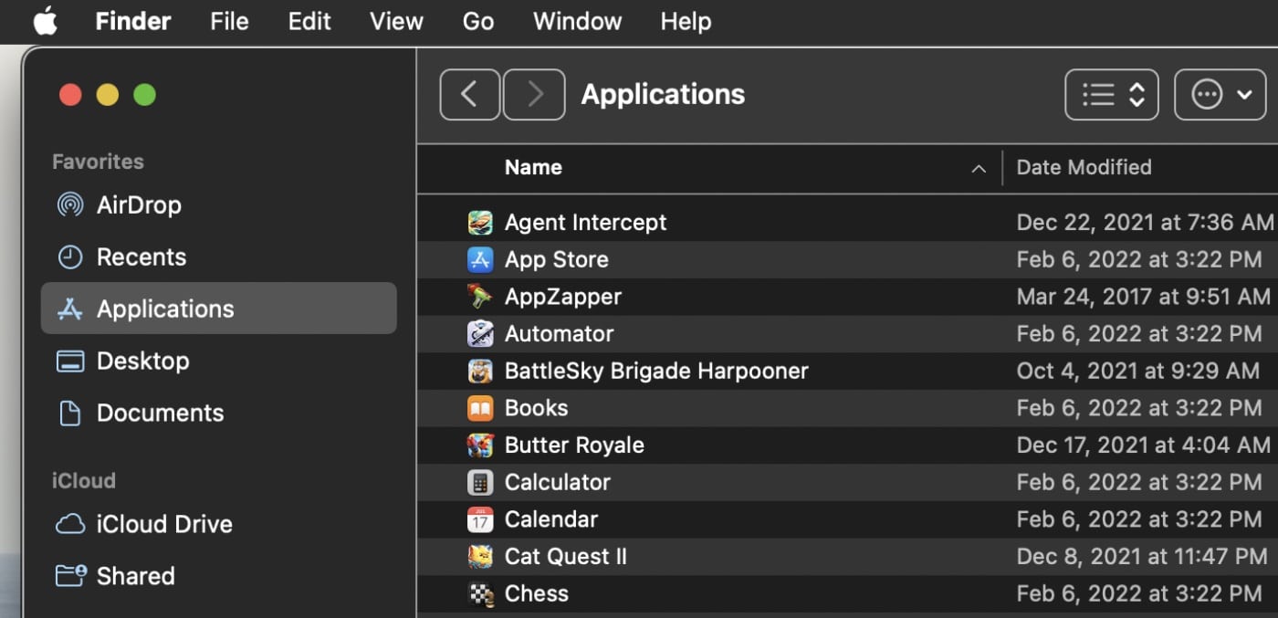 Finder Sidebar