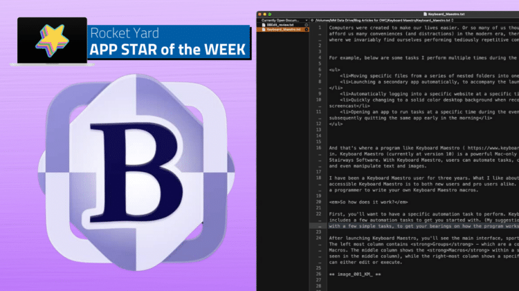 App Star Of The Week: BBEdit For Mac—Text Editing Super Hero