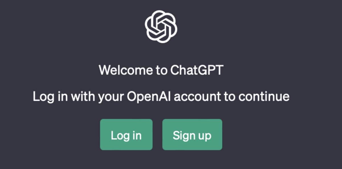 Sign up for ChatGPT