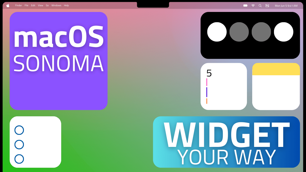 How To Use Desktop Widgets in macOS 14 Sonoma