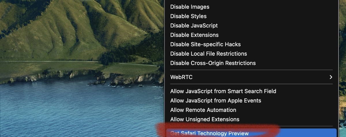 Get Safari Technology Preview