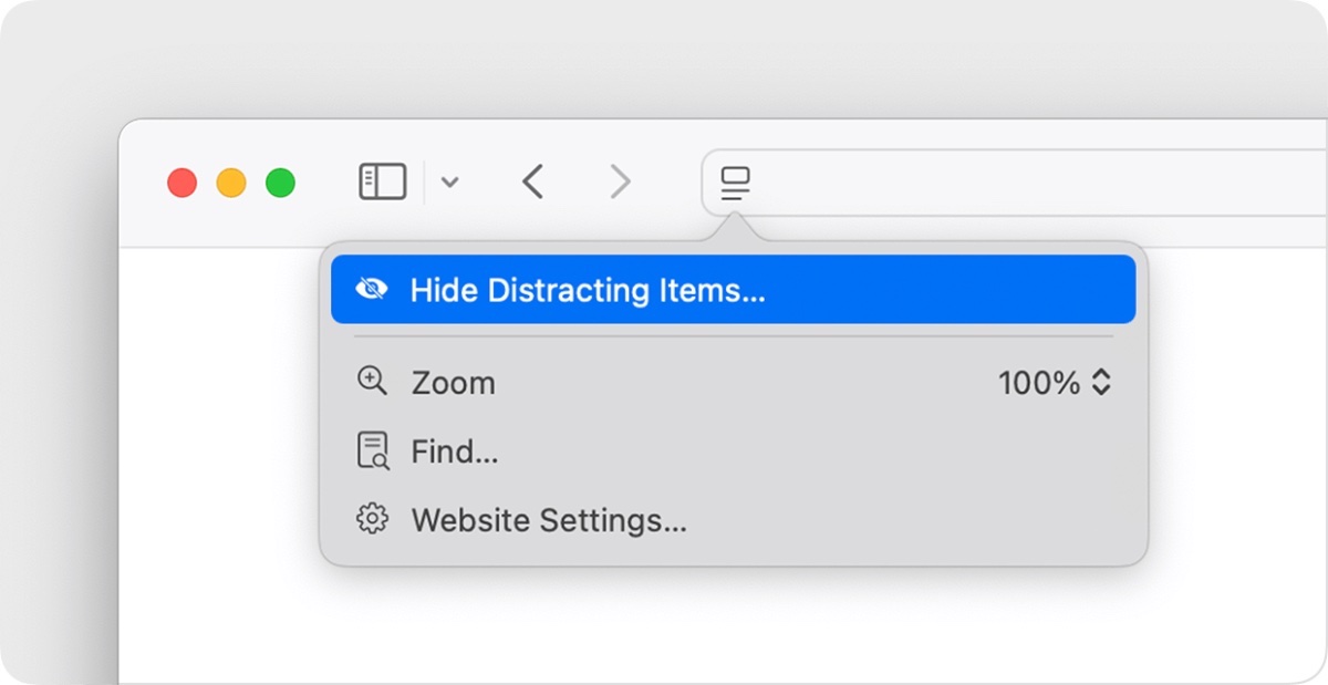 Hide Distracting Items