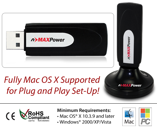 802.11n/g/b Wireless USB 2.0 Stick Adapter & Extension Cradle