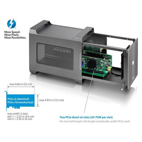 AKiTiO T3N2AA0002Y00U Node Duo 2-Slot PCIe at MacSales.com