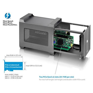 AKiTiO T3N2AA0002Y00U Node Duo 2-Slot PCIe at MacSales.com