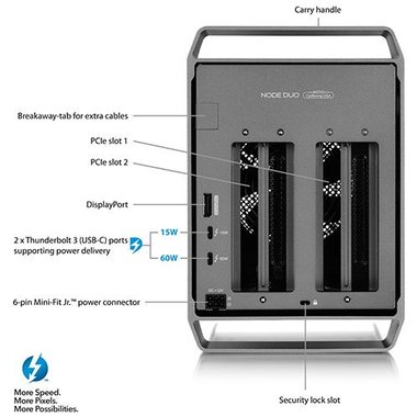 AKiTiO T3N2AA0002Y00U Node Duo 2-Slot PCIe at MacSales.com