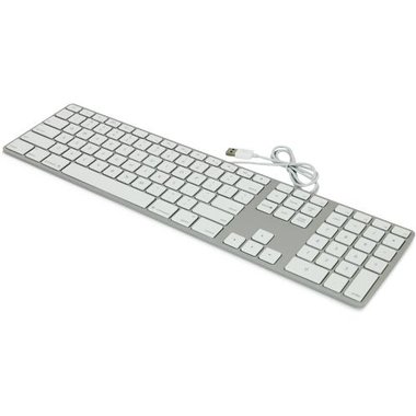 Apple Aluminum Full Size Wired Keyboard w/ Numeric store Pad and Multi USB ports A1243