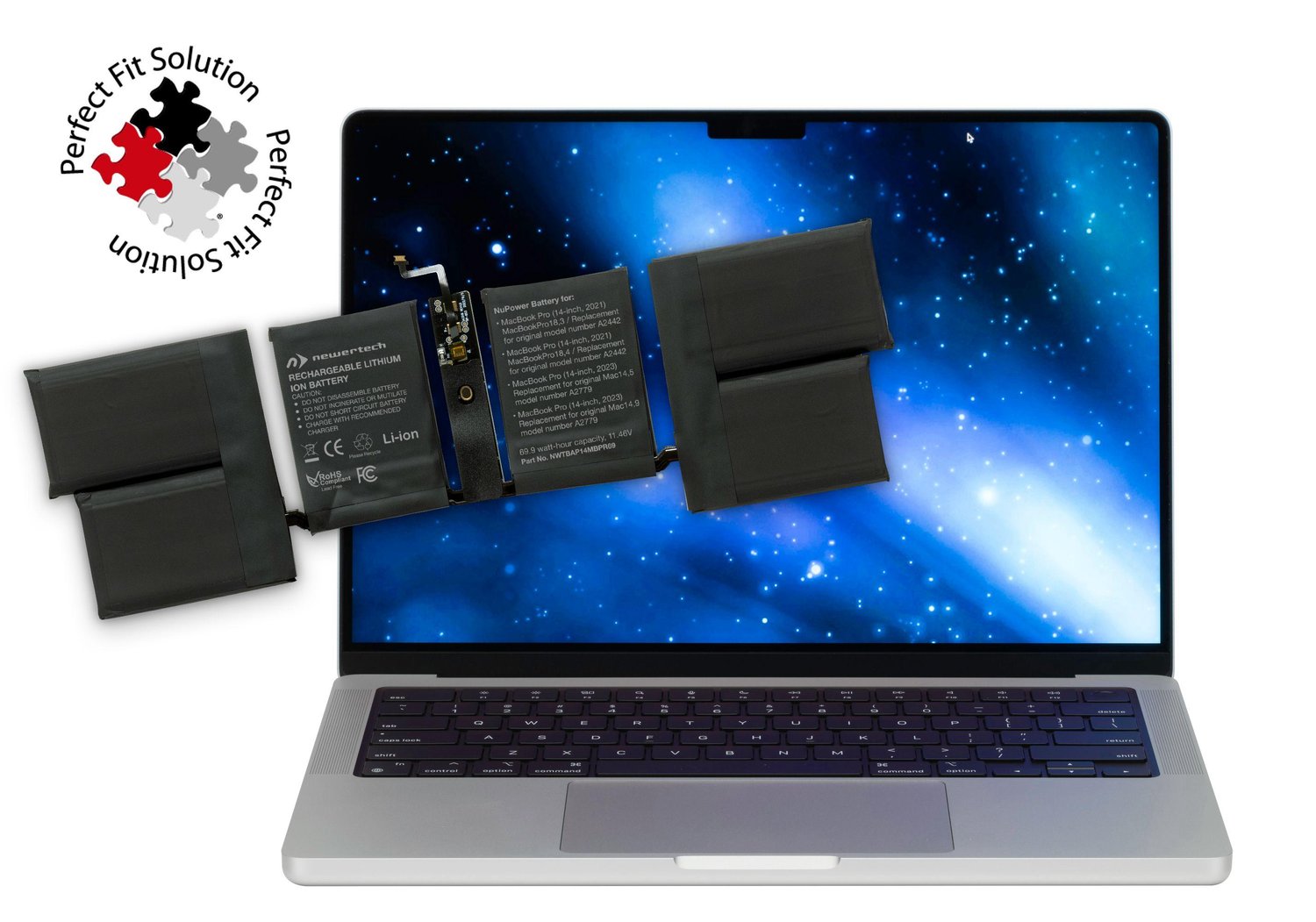 バッテリー100%　MacBook Pro 14 M2Pro 16GB 1TB Replacement Battery for 14-inch MacBook Pro (2021-2023)