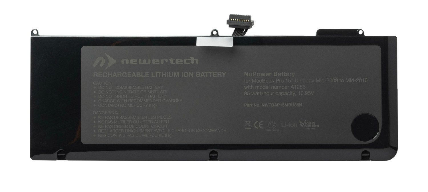 A1321 Replacement Battery For MacBook Pro 15" A1286 – Mid 2009 & Mid 2010 – 73Wh 6-Cell Li-Ion
