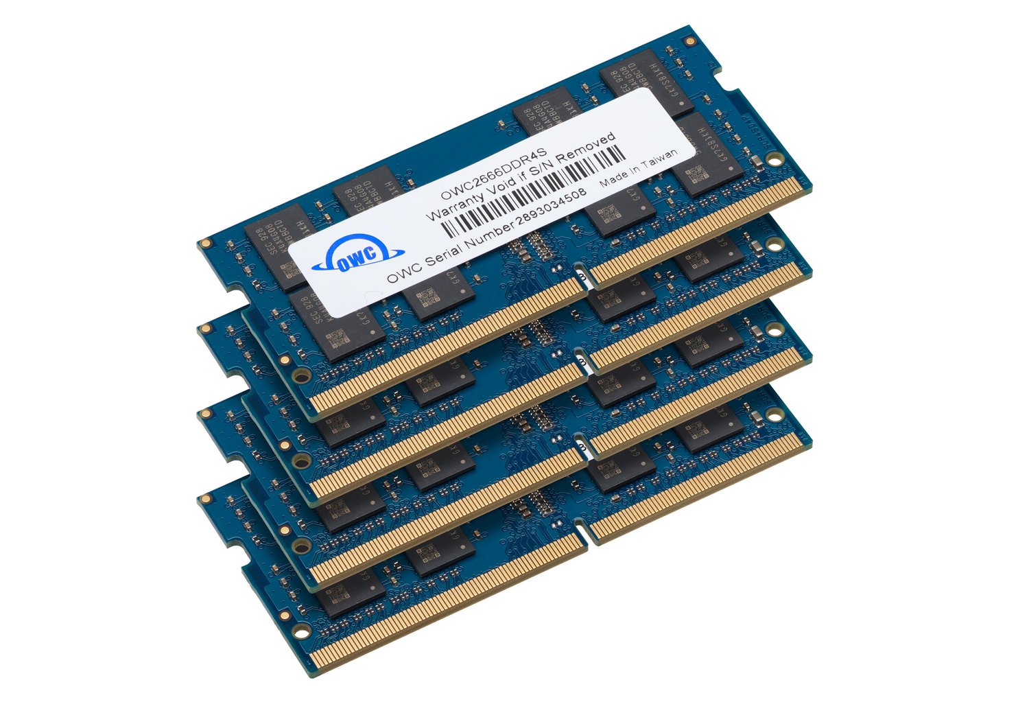 64.0GB (4 x 16GB) OWC 2666MHz DDR4 PC4-21300 260-Pin SO-DIMM Memory Upgrade  Kit