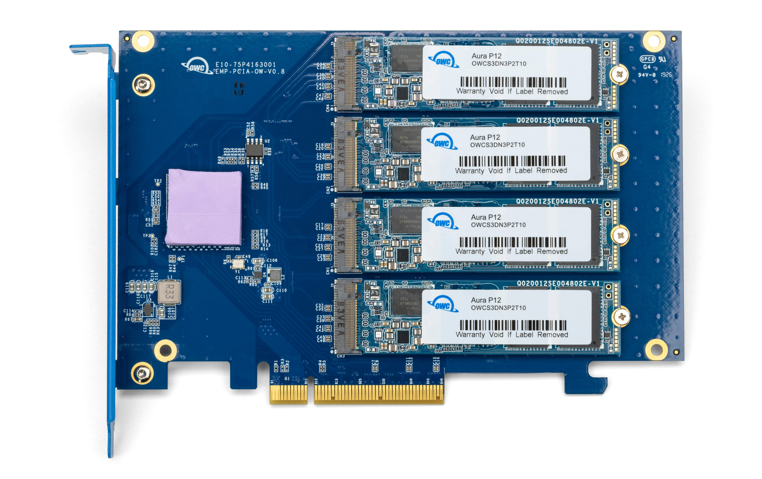 OWC 4.0TB Accelsior 4M2 PCIe SSD for 2019 Apple Mac Pro