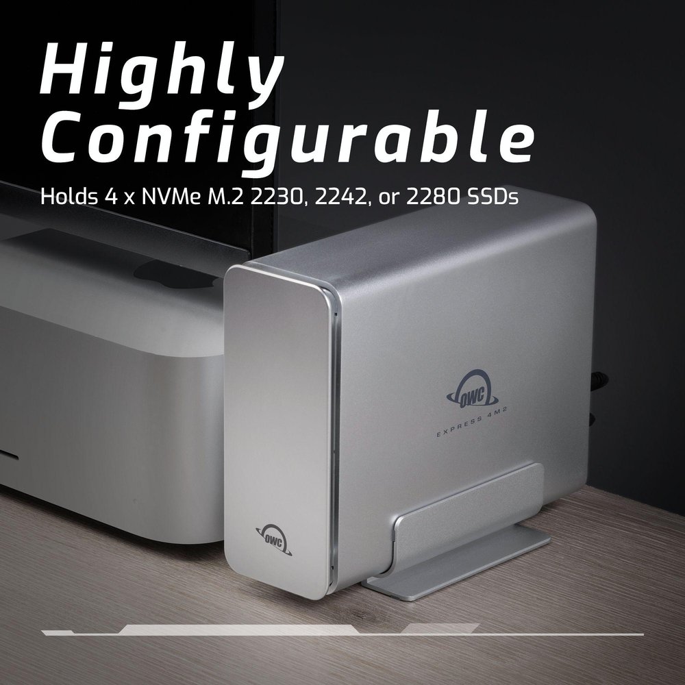 OWC Express 4M2 Four-Slot USB4 DIY Enclosure