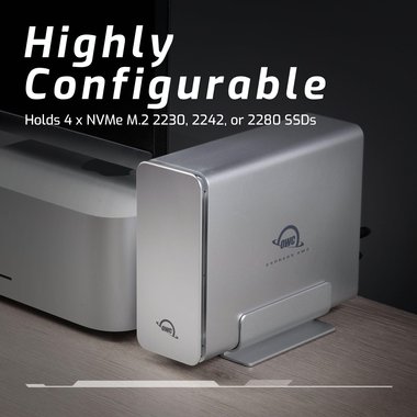 OWC Express 4M2 Four-Slot USB4 DIY Enclosure with SoftRAID