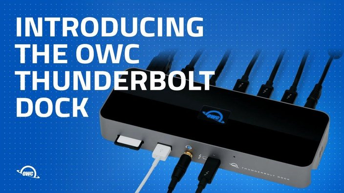OWC 11-Port Thunderbolt Dock, 96W Charging, 8K Display or Two 5K displays,  3 x Thunderbolt, 4 USB, GbE, Audio, SD, Compatbile M1/M2 Macs, PCs, and