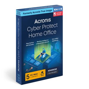 Acronis Cyber Protect Home Office Advanced for Mac and Windows PC - 1 Year Subscription for 5 Computers + 500GB Acronis Cloud Storage