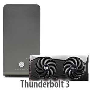AKiTiO Node Titan Thunderbolt 3 eGPU + AMD Radeon RX 6600 XT Graphics Card Bundle
