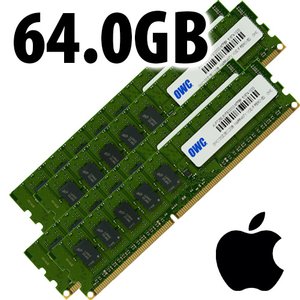 (*) 64.0GB (4 x 16GB) Apple Factory Original PC3-10600 1333MHz DDR3 ECC-R 240-Pin DIMM Memory Upgrade Kit
