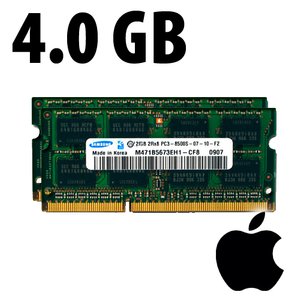 (*) 4.0GB (2 x 2GB) Apple Factory Original PC3-10600 1333MHz DDR3 204-Pin SO-DIMM Memory Upgrade Kit