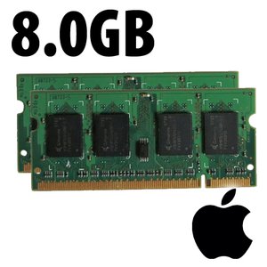 (*) 8.0GB (2 x 4GB) Apple Factory Original PC3-12800 1600MHz DDR3L 204-Pin SO-DIMM Memory Upgrade Kit