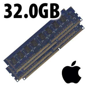 (*) 32GB (4 x 8GB) Apple Factory Original PC3-14900 1866MHz DDR3 ECC-R 240-Pin DIMM Memory Upgrade Kit