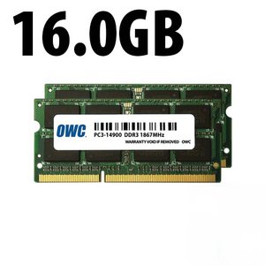 (*) 16.0GB (2 x 8GB) Apple Factory Original PC3-14900 DDR3 1867MHz 204-Pin CL11 SO-DIMM Memory Upgrade Kit