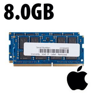 (*) 8.0GB (2 x 4GB) Apple Factory Original PC4-19200 DDR4 2400MHz 260-Pin SO-DIMM Memory Upgrade Kit