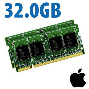 (*) 32.0GB (2 x 16GB) Apple Factory Original PC4-21300 DDR4 2666MHz 260-Pin SO-DIMM Memory Set
