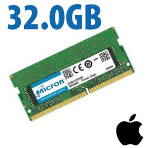 (*) 32.0GB Apple-Micron Factory Original PC4-21300 DDR4 2666MHz 260-Pin SO-DIMM Memory Module