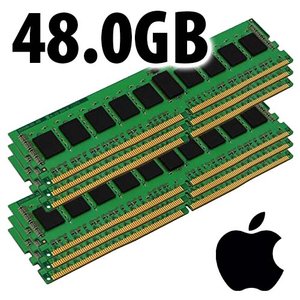 (*) 48.0GB (6 x 8GB) Apple Factory Original PC23400 DDR4 ECC 2933MHz 288-pin RDIMM Memory Upgrade Kit