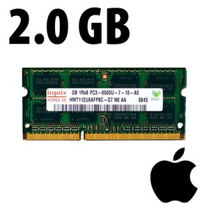 (*) 2.0GB Apple-Major Brand Factory Original PC6400 DDR2 200 Pin CL6 800MHz SO-DIMM Module.