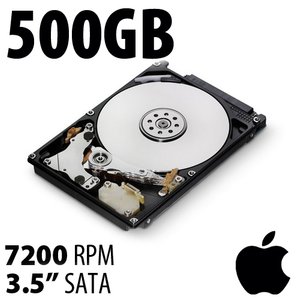 (*) 500GB Apple Genuine 2.5-inch SATA 7200RPM Hard Drive from MacBook, MacBook Pro or Mac mini.