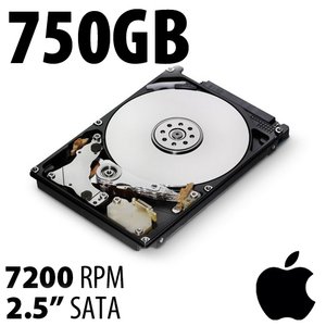 (*) 750GB Apple Genuine 7200RPM SATA 3.0Gb/s 2.5-inch Hard Disk Drive