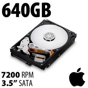 (*) 640GB Apple Genuine 3.5-inch SATA 7200RPM Hard Drive from Mac Pro