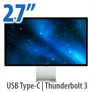 27-inch Apple Studio Display with Standard Glass and Tilt & Height Adjustable Stand