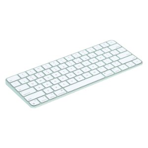 (*) Apple Magic Keyboard with Lock Key (2021) for Mac, iOS Devices, and Apple TV - Green with White Keys