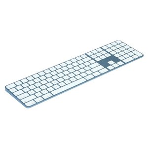 (*) Apple Magic Keyboard with Touch ID and Numeric Keypad for Apple Silicon Mac Models - Blue with White Keys