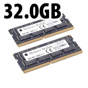 32GB (2x 16GB) Apple Factory Original PC19200 DDR4 Non-ECC 2400MHz 260-pin SO-DIMM memory upgrade kit for Mac