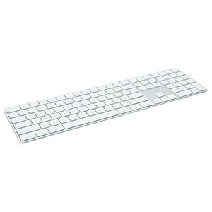 (*) Apple Magic Keyboard with Numeric Keypad for Mac (OS X 10.12.4 or later) and iOS Devices - Silver/White