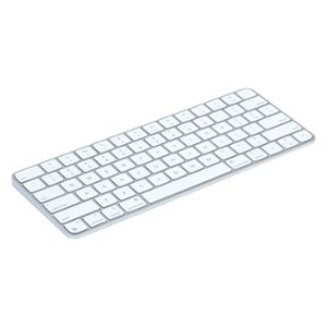 Apple Magic Keyboard with Lock Key (2024) for Mac, iOS Devices, and Apple TV - Silver with White Keys