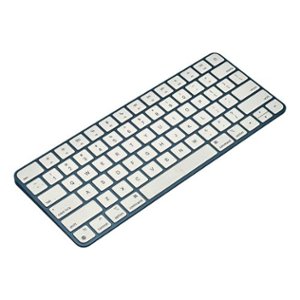 Apple Magic Keyboard with Lock Key (2024) for Mac, iOS Devices, and Apple TV - Blue with White Keys
