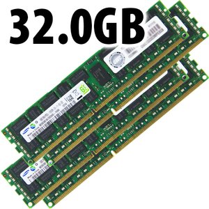 (*) 32.0GB (4 x 8GB) Apple/Major Brand PC3-10600 DDR3 ECC 1333MHz 240-Pin DIMM Memory Upgrade Kit
