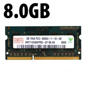 (*) 8.0GB Major Brand PC3-10600 DDR3 1333MHz 204-Pin SO-DIMM Memory Module for Mac