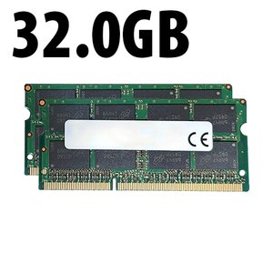 (*) 32.0GB (2 x 16GB) Major Brand PC3-12800 DDR3L 1600MHz 204-Pin CL11 SO-DIMM Memory Upgrade Kit for Mac