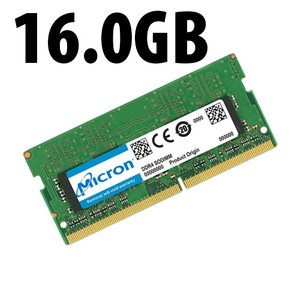 (*) 16.0GB Apple/Major Brand PC4-19200 DDR4 2400MHz 260-Pin SO-DIMM Memory Module