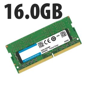 (*) 16.0GB Major Brand PC4-25600 DDR4 3200MHz 260-Pin SO-DIMM Memory Module