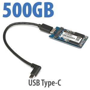 (*) 500GB USB-C mSATA SSD (No Housing)